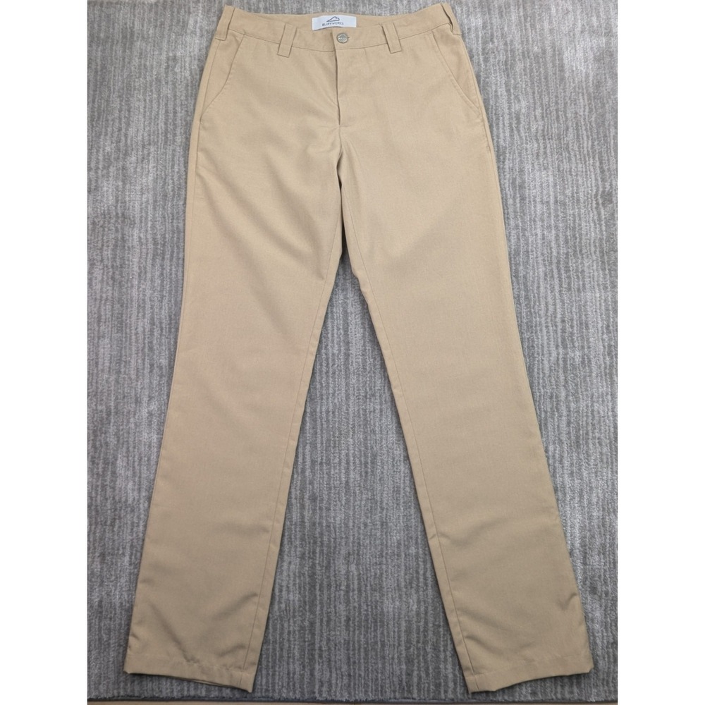 Bluffworks Pants Mens 30 Khaki Chino Lightweight Performance Relaxed Fit 30x34